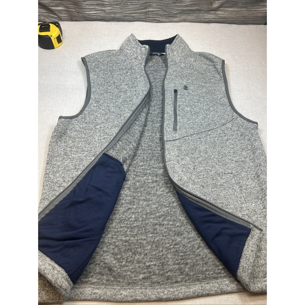 IZOD Men's Advantage Performance Full Zip Sweater Vest Size M